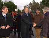 Il consigliere Battaglia con il Sindaco
