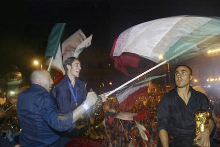 I Campioni del Mondo in trionfo a Roma