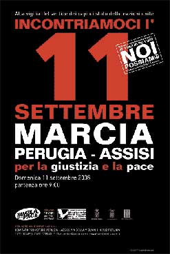 Da Roma alla marcia della pacePerugia-Assisi dell’11 settembre