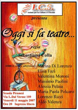 Alla Piranesi “Oggi si fa teatro”
