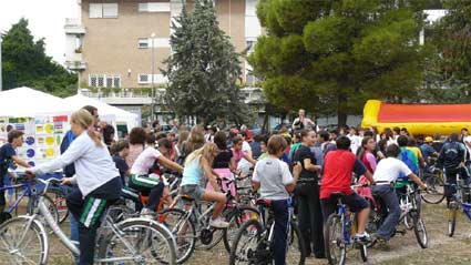 In bicicletta con i bambini al IV Municipio