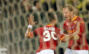 La Roma vince anche il derby e vola in alto