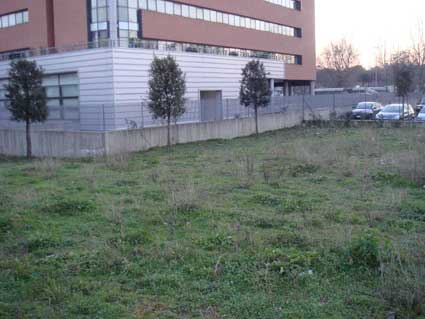 Opere non terminate in via Franco Angeli a Casale Rosso