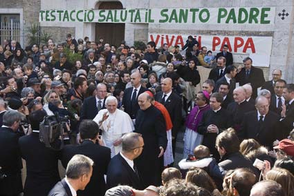 Il Papa a Testaccio