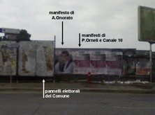 Affissioni abusive all’Infernetto