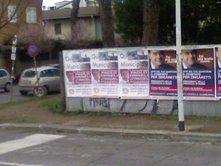Affissioni abusive all’Infernetto