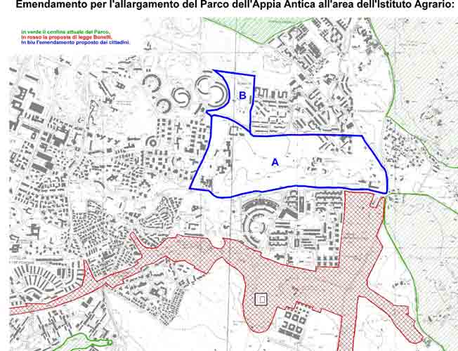 Due emendamenti all’ampliamento del Parco dell’Appia Antica