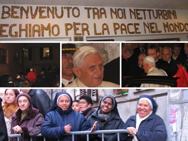 Papa Benedetto XVI al 33° Presepe dei Netturbini