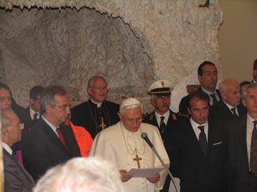 Papa Benedetto XVI al 33° Presepe dei Netturbini