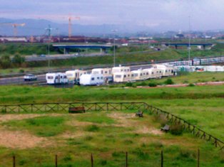 Nuovo accampamento nomadi a Tor Vergata