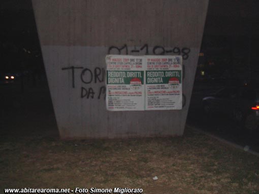 Nuovamente sporcati i muri del ‘ponte’ di via Viscogliosi