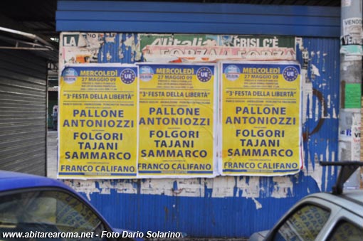 Affissioni Elettorali: la lista degli abusi e degli abusivi nel X