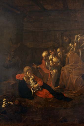 A Roma l’Adorazione dei Pastori di Caravaggio