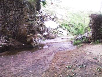 Crolla ponte sul Fosso del Fontanile in zona Malafede ad Ostia