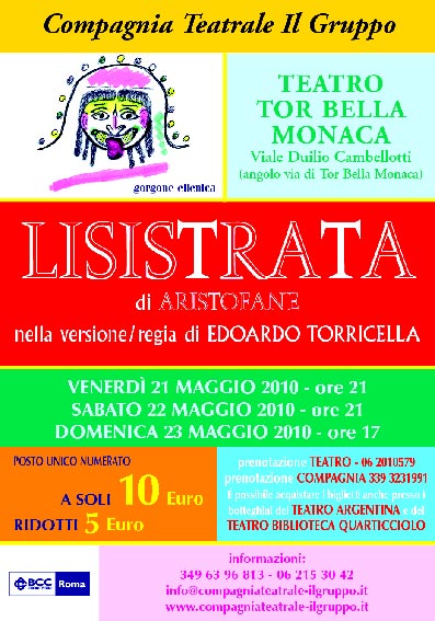 Lisistrata di Aristofane al Teatro Tor Bella Monaca