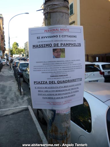 La riqualificazione (mancata) di piazza del Quadraretto