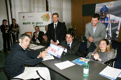 Al paralimpionico Alvise De Vidi il pettorale numero 1