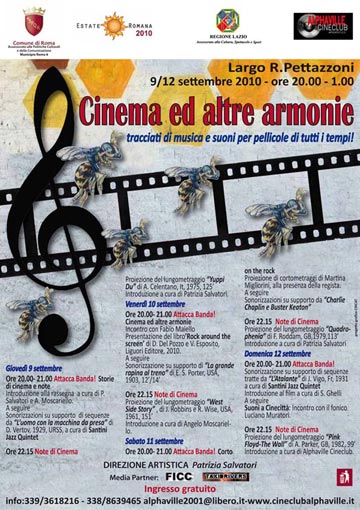 Cinema ed altre Armonie 2010 all’Alphaville Cineclub