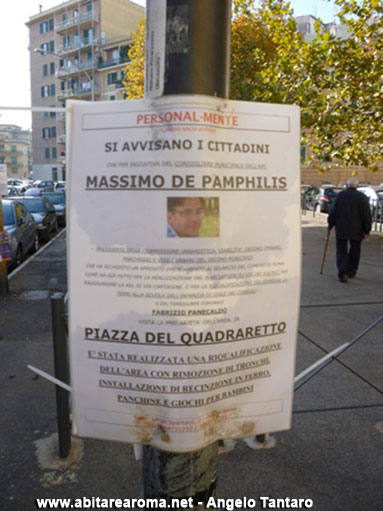 Riapparsi, dopo due anni, i pali della M rossa della fermata metro A