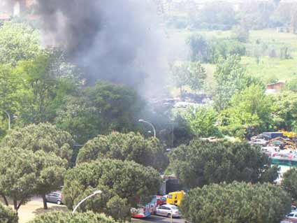 VIII Municipio e VII Municipio: ennesimo incendio in viale Togliatti