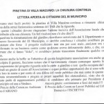 fischietto fabiano lettera villa massimo