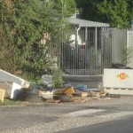 rifiuti ingombranti via Villa Gordiani campo rom1