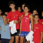 Premiazioni della staffetta 4x100 ai Campionati Regionali del Lazio