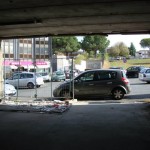 parcheggio multipiano cancello aperto