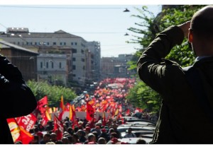 sciopero generale ottobre 2014 corteo