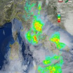 Mappa satellitare precipitazioni 6 novembre