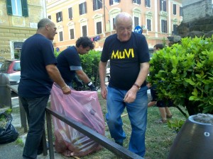 Tito Proietti pulizia quartiere tor pignattara