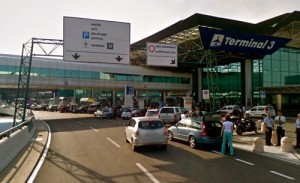 Rome, Italy - driving to fiumicino t3 departures - Rome Fiumicino Airport car hire