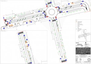 Il progetto della sistemazione con rotatoria dell'inrocio Delpino-Ciclamini