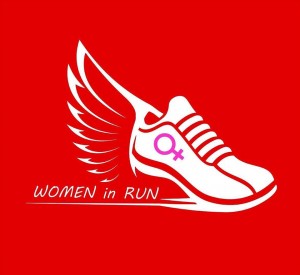 logo women in run