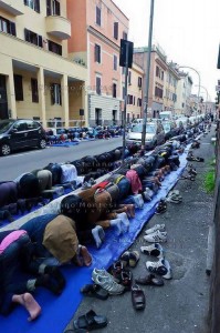 musulmani preghiera Tor Pignattara