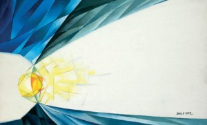 Mino Delle Site - "Domani", 1965, olio su tela, cm. 60x100 