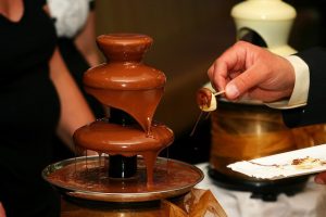 fontana di cioccolato fuso