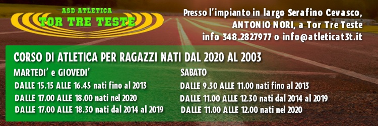 Atletica Tor Tre Teste 2024